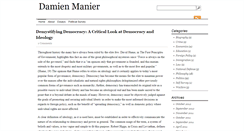 Desktop Screenshot of damienmanier.com