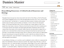 Tablet Screenshot of damienmanier.com